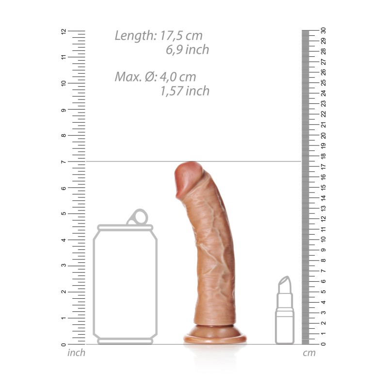 Curved Realistic Dildo with Suction Cup - 6""/ 15,5 cm